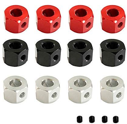 Wzxhew Für 4 Stück LKW-Modell 12 mm auf Metall WPL MN Upgrade Auto 5 mm Set D12 Adapter Kits Kamera Drohne Zubehör (wie abgebildet)