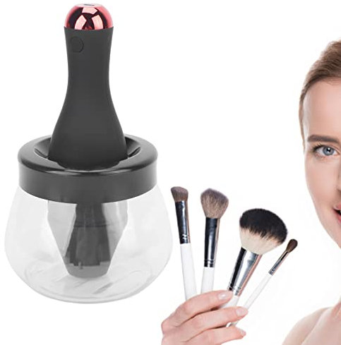 Nettoyant pour Pinceaux de Maquillage, Nettoyeur de Pinceaux de Maquillage électrique, Outils de Nettoyage Automatiques pour Pinceaux de Maquillage, Nettoyage Rapide et en Profondeur, Lavage et Séchag