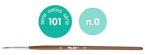 Bag with Hanger School Brush Round Series 101 No. 0 MILAN®