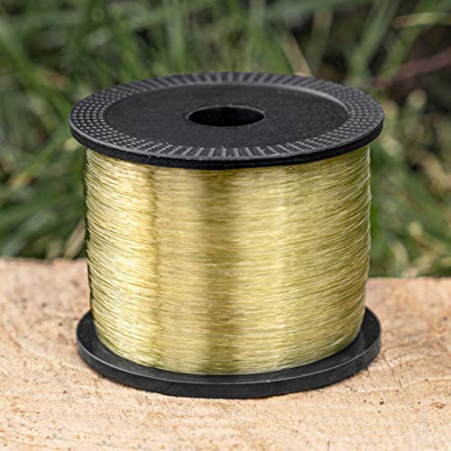 Atlas Nylon Karpfenschnur geflochten - 1000m Dunkelgrün Monofil Angelschnur | Stark 6,8kg Angelschnur geflochten | Karpfen Schnur | Dünne Angelschnur Forelle