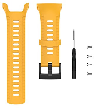 Muovrto Correa de repuesto para Suunto 5, correa de silicona impermeable para reloj para hombres y mujeres, Silicona