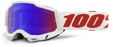 100%, ACCURI 2 Goggle Pure - Mirror Red/Blue Lens, ADULT