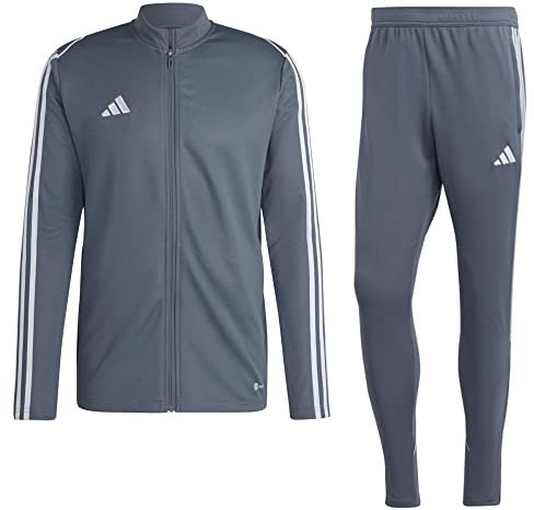 adidas Fußball Tiro 23 League Trainingsanzug Jacke Hose Herren grau Gr M