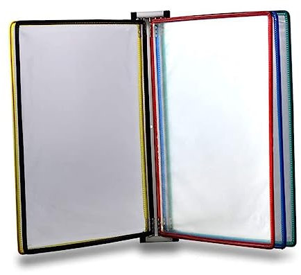 Schreibtisch-Sichttafelsystem - Wandmontage Tisch-Sichttafelsystem, Strapazierfähiges Polypropylen, Poster Flip Book Display Zum Aufbewahren Und Präsentieren Von Dokumenten