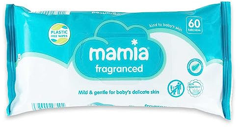 6X Mamia Fragranced Wipes 60 Pack