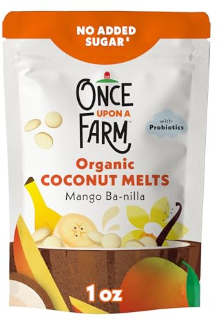 Once Upon a Farm Coconut Melts, Mango Ba-nilla 1oz