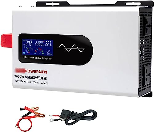 7000W-20000W Reiner Sinus Spannungswandler 48V 60V 72V auf 230V Wechselrichter Pure Sine Wave Power Inverter DC auf AC Umwandler Stromwandler Konverter (60Vto220V,7000W)
