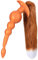 Anal Butt Plug mit Abnehmbarer Fuchsschwanz Extra Länger Foxtail Anal Kette Sexspielzeug Flüssiges Silikon Anal Plugs Analkugeln für Männer Frauen Paare Cosplay Anal Trainer Erotik BDSM (XXL)