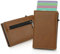 AISIR Slim Wallet mit Münzfach & RFID-Schutz - Mini Geldbörse Herren & Damen - Kartenetui Kreditkartenetui - Portmonee/Slim Wallet Herren/Minimalismus Slim Wallet (Braun) 2024 Neu