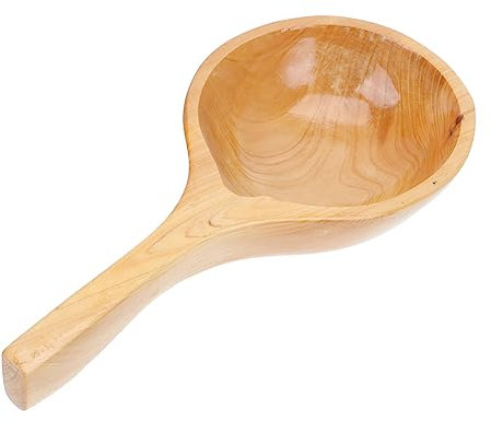 Zerodeko 1 Stück Outdoor-Haushaltszubehör Badewanne Badelöffel Packung Shampoo-Löffel Holzfarbe Zeder Kreativer Wasserschöpfer Schmuck Holz Wasserschöpfer Wasser Die Blumen Nehmen Ein Bad