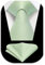 Enlision Cravate Homme Vert sauge Mariage Affaires Cravates et Pochette à Classique Ensemble Élégant pour Fête