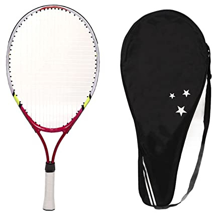 LOCADENCE 23 Zoll Tennisschläger, Komfortabler Tennisschläger Set mit Kleinem Griff, Leichtem Rahmen aus Aluminiumlegierung und Aufbewahrungstasche für das Teenager Training