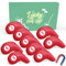 AMRTA Golf Iron Head Covers for Golf Clubs Synthetic Leather with Gift Box, Deluxe Club Headcover Universal Fit Main Iron Clubs Great Gift for Golfer Men Women (Magnetic Closure 9 Pcs-Red)