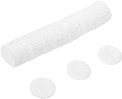 White Round Cleaning Makeup Removal Thickened Locking Cotton Sheet 100pcs Sensitive Skin Care Products (White, One Size)