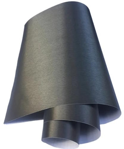 DUANSIYU Autofolie Silber Aluminium Pinsel Vinyl Film Auto Wrap Film Auto Gebürstet Vinyl Wrap DIY Klebstoff Aufkleber for Auto Motorrad Computer Haut Car Wrapping Folie(Grey,30cm x 300cm)