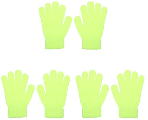 SOIMISS Fluoreszierende Winterhandschuhe Für Damen Und Herren Gestrickte Fahrradhandschuhe Mit Vielseitiger Wärmeerhaltung Für Outdoor-Aktivitäten Und Reiten