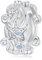 Blauer Ozean Stopper Charm Perlen für Pandora Armbänder, 925 Sterling Silber Silikon Schloss Abstandshalter Charm Perlen