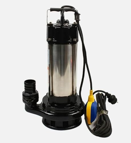 Pompa sommersa in acciaio inox con galleggiante, per pompare acqua di fiume, acqua di mare, 1,5 kW, 2 HP 50 x 25 x 23 cm