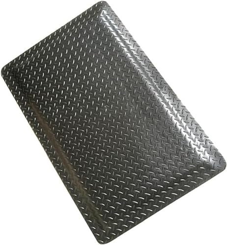 LUMSGN Strapazierfähige, diamantbeschichtete Industrie-Bodenmatte gegen Ermüdung, ergonomische Arbeitsplatzmatte für Stehpulte, strapazierfähige, gepolsterte Komfortmatte für Küche, Büro und Garage