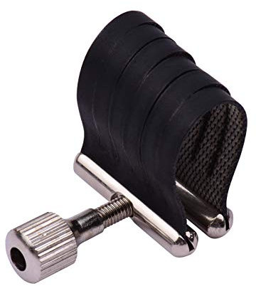 SUNGOOYUE SAX -Ligature Kompaktes Leder für Alt -Saxophon Metall Mundstück, Bequemes Einzelschrauben Design, Erzeugt Voll mit Zentrierten Ton und Klang, Premium Material, Qualitätshandwerkskunst,