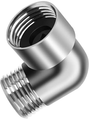 Handheld Shower Adapter Shower Head Elbow Adapter 90 Degree Shower Head Extension Arm Connector for Hand Shower