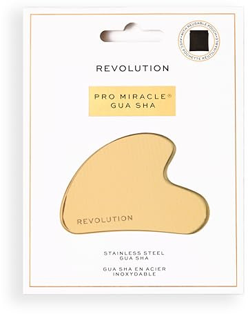 Revolution Pro Miracle Contouring Gua Sha, Stainless Steel Facial Tool for a Sculpted & Refreshed Look