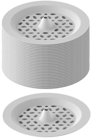 Shower Drain Hair Catcher - Waterproof Silicone Drain Cover with Fine Mesh Filter, Water Drain Protector for Sink and Shower, Hair Trap Reused