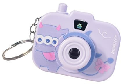 alloneslife Creative Play Projector Camera Keychain for Kids Portable Toy with Cartoon Light Display Stylish Keyring Cartoon Camera Keychain Toy