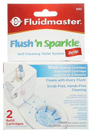 Fluidmaster Flush 'n Sparkle Blue Toilet Cleaner Refills, 2-Pack