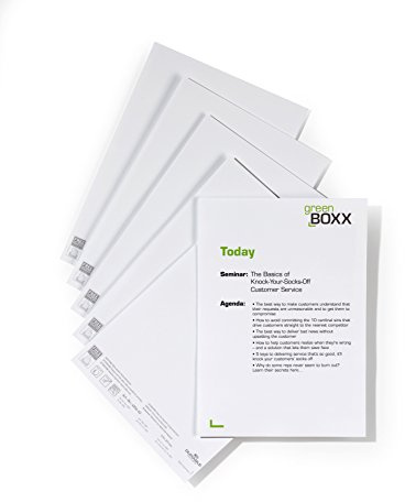 Durable Einsteckschild für Türschilder Info Sign und Click Sign, 210 x 297 mm, Beutel à 10 Stück, weiß, 485602 | A4 Papierbögen für Türschilder, mikroperforiert, für Laser- und Tintenstrahldrucker, aus Karton