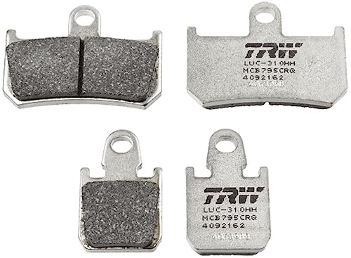 TRW MCB795CRQ Brake Pad Set Disc Brake Hyper Carbon Racing Compatible for Yamaha Motorcycles MT-01 2005-2012 Front Axle and Other Vehicles