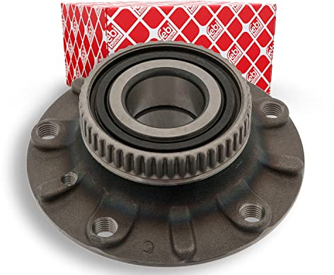 febi bilstein 04436 Radlagersatz mit Radnabe und ABS-Impulsring, 1 Stück | Kompatibel mit: BMW 5, 5 Touring, 7, 8