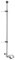 ARBO-INOX Flaggenstock mit Halter Edelstahl 25mm Reling