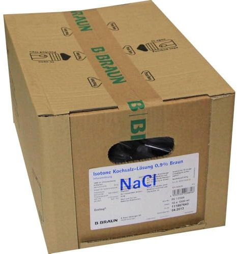 NATRIUMCHLORID 0,9% Braun Ecobag Infusionslsg. 10X1000 ml