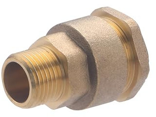 Raccord PE Laiton Mâle Ø21 - Mâle 15x21 (1/2) NOYON & THIEBAULT