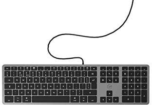 Mobility Lab Clavier anglais QWERTY filaire pour Mac – gris sidéral et noir