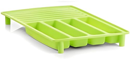 Dekoleidenschaft Zeller Geschirrabtropfgestell, Kunststoff, (grün), Geschirr Abtropfgitter, Geschirrständer, Abtropfgestell, Geschirrkorb