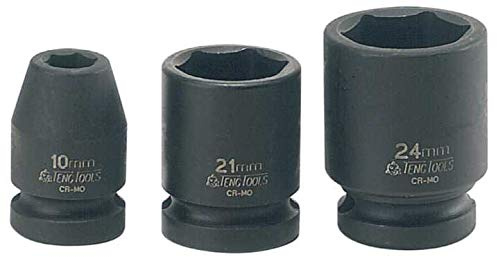 Teng Tools 920130 1/2in Impact Socket – 15/16in Size, 38mm Length, Chrome Molybdenum Steel Heavy‑Duty Socket for Power & Air Tools, Ideal for Automotive, Industrial & Workshop Use