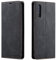 QLTYPRI Hülle für Samsung Galaxy A50, Premium Dünne Ledertasche Handyhülle mit Kartenfach Ständer Flip Schutzhülle Kompatibel mit Samsung Galaxy A30S A50 A50S - Schwarz