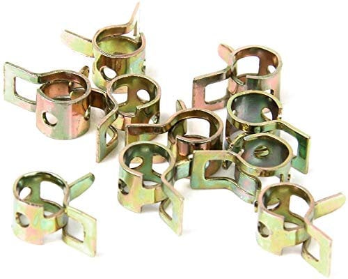 10 St Profi Benzinschlauch Federklemme Klemmen Benzinklemme Schlauchschelle Schelle 6mm