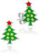 LUISIA® Ohrstecker Weihnachtsbaum - 925 Sterling Silber
