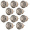 Knober Möbelknöpfe handbemalt Keramik Porzellan Vintage Landhausstil Shabby-Chic 40mm Knauf Türgriff (SAFRA29 X 10)