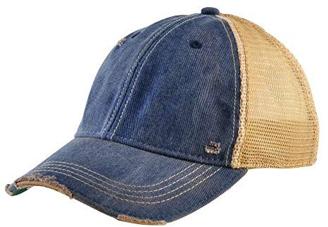 Gritty Bull Vintage Distressed Baseball Cap - Unstrukturierte Passform Verstellbare Snapback Mütze für Damen & Herren, Königlich (Royal), Einheitsgröße