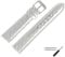 MARBURGER Uhrenarmband 16mm Leder Silber Schlange - Werkzeug Montage Set 4061618000120