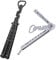 Bottle Opener Stainless Steel Practice Trainer Practice Butterfly Tool for Home, Bar, Party, Supplies,Camping Bottle Opener, Kitchen,Trainer, Practicing Flipping Tricks (2 Pcs)