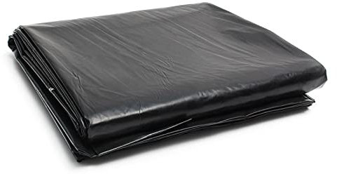 AWSAD Teichfolie, Reißfester Schwimmteich Folie, Teich Undurchlässige Membran, für Fischteiche, Gartenbrunnen, 15 Größen (Color : Schwarz, Size : 6x11m)