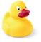Badeente Badeente in lustigen Farben, wasser- und schmutzabweisend, ideal für das Baden des Babys, ab 6 Monaten, EU-Zertifikat, gelb.