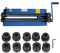 Cintreuse circulaire en tôle - 460 mm - 2 rouleaux - Machine à cintrer des tubes manuelle - Avec 3 jeux de perles rondes et 3 jeux de pas