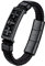 Bestyle geflochten Lederarmband mit Magnet Verschluss Unisex Totenkopf Armband Gotik Biker Schädel Armbänder Vintage Armschmuck, 21cm, Schwarz