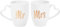 Perfect Day Wedding Mug Set White with Gold Mr and Mrs Text